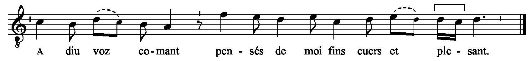 Refrain musical notation